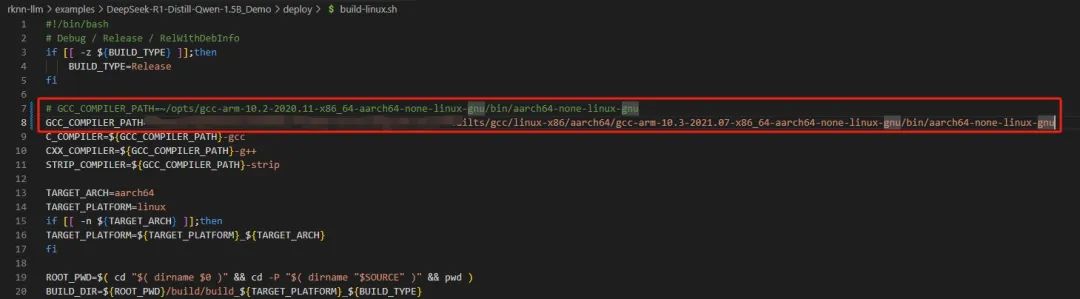 Compiler path modification for DeepSeek deployment