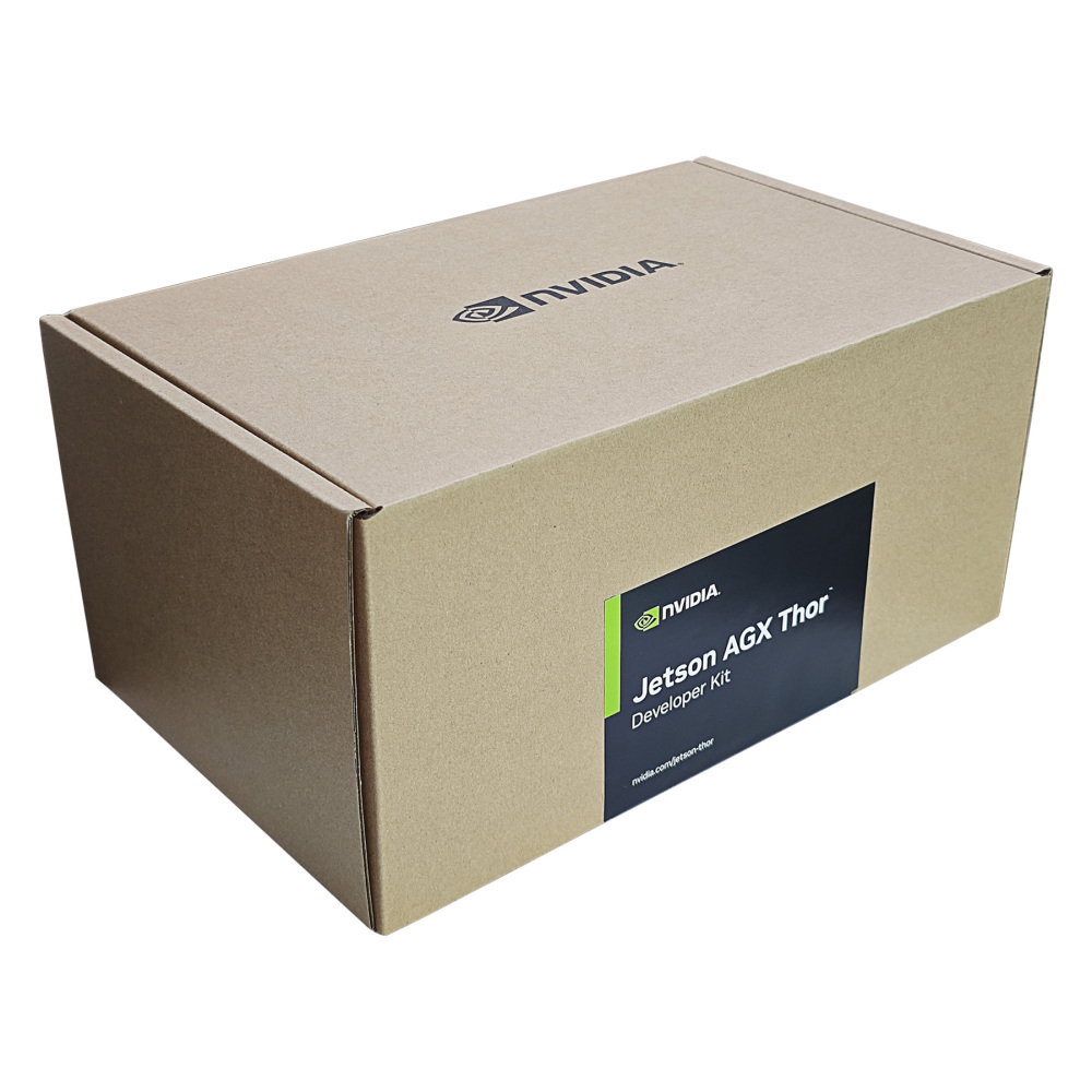 NVIDIA Jetson Thor AGX Edge AI Computer, 128 GB LPDDR5X, 2070-TFLOPS Blackwell GPU, 40-130 W Power for Humanoid & AMR Robots