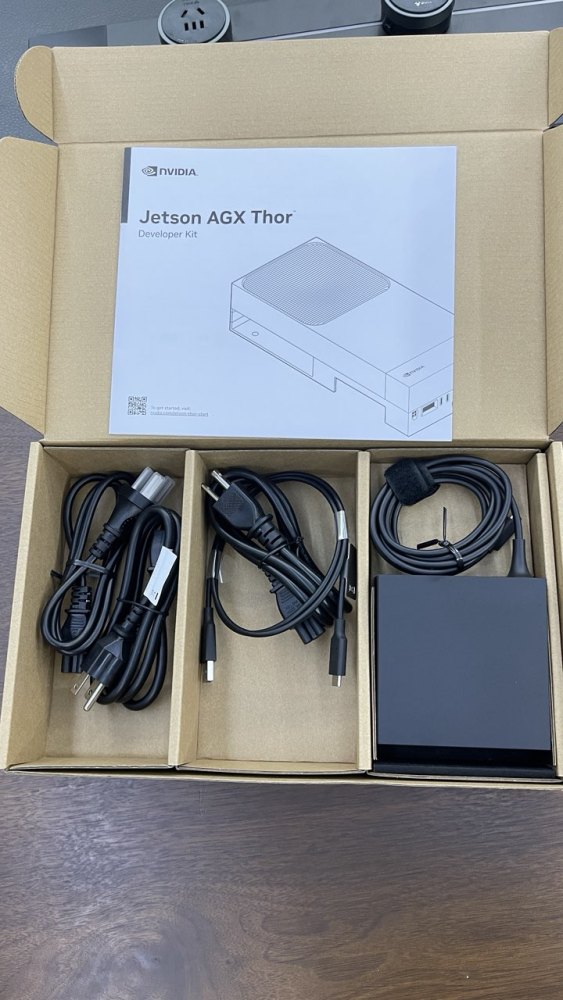 NVIDIA Jetson Thor AGX Edge AI Computer, 128 GB LPDDR5X, 2070-TFLOPS Blackwell GPU, 40-130 W Power for Humanoid & AMR Robots