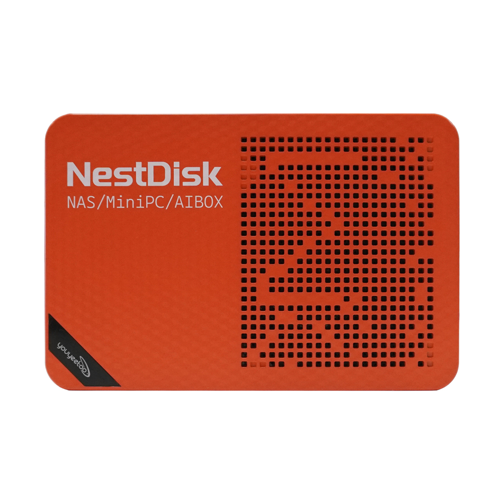 youyeetoo NestDisk Mini PC NAS 4-Bay NVMe SSD, Intel N150 Quad-Core 12GB DDR5, Dual 2.5GbE, Triple 4K@60Hz HDMI & USB-C, Personal Cloud Router Barebone