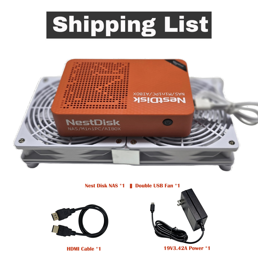 youyeetoo NestDisk Mini PC NAS 4-Bay NVMe SSD, Intel N150 Quad-Core 12GB DDR5, Dual 2.5GbE, Triple 4K@60Hz HDMI & USB-C, Personal Cloud Router Barebone