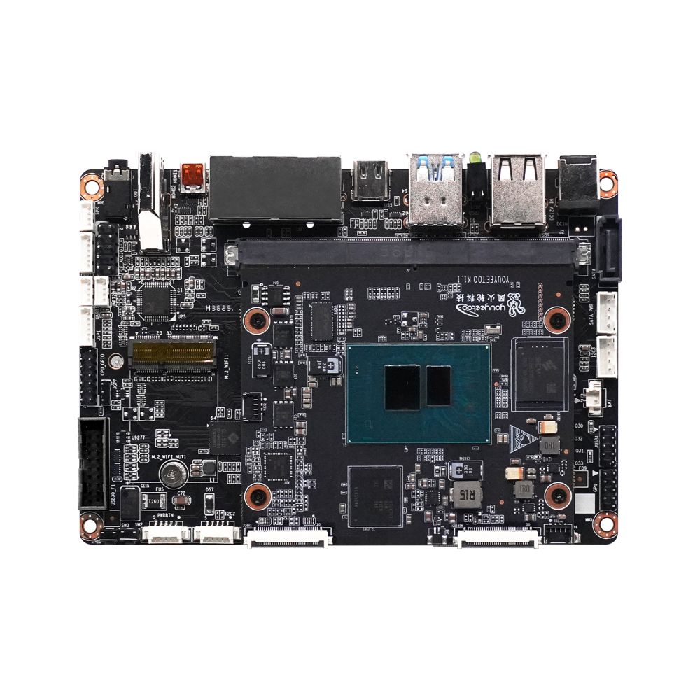 Youyeetoo K1, Palm-Sized x86 Edge Computer | Intel 12th Gen N100 Mini PC with Dual Gigabit LAN, Dual 4K HDMI, M.2 NVMe/SATA, 8 GB LPDDR5, Industrial GPIO, Windows/Linux Ready