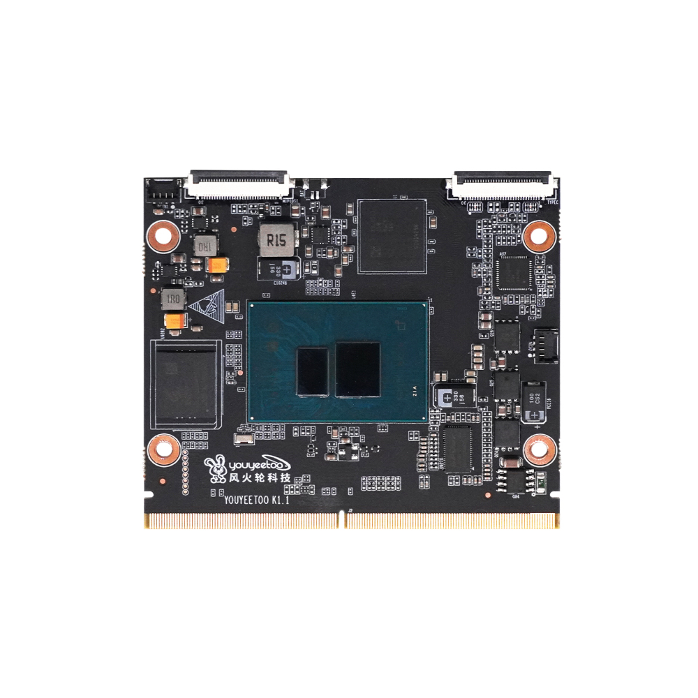 Youyeetoo K1, Palm-Sized x86 Edge Computer | Intel 12th Gen N100 Mini PC with Dual Gigabit LAN, Dual 4K HDMI, M.2 NVMe/SATA, 8 GB LPDDR5, Industrial GPIO, Windows/Linux Ready