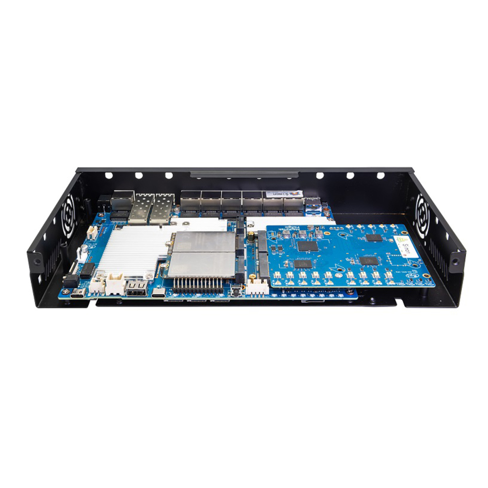 Banana Pi BPI-R4 Pro 8X/4E WiFi 7 Router Board, 8GB DDR4 MT7988A Cortex-A73 1.8GHz, 2x10G SFP+ 4x2.5GbE Ports, Support OpenWrt for Advanced Networking/NAS