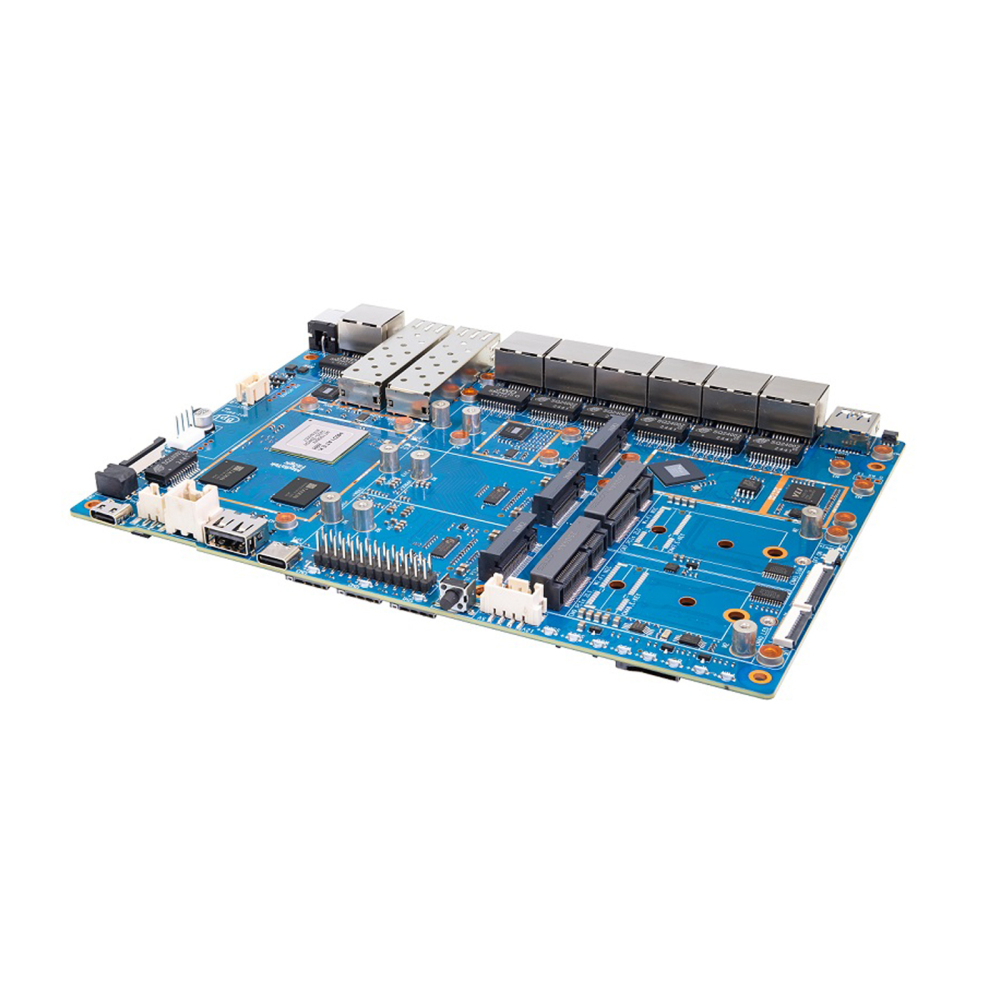 Banana Pi BPI-R4 Pro 8X/4E WiFi 7 Router Board, 8GB DDR4 MT7988A Cortex-A73 1.8GHz, 2x10G SFP+ 4x2.5GbE Ports, Support OpenWrt for Advanced Networking/NAS