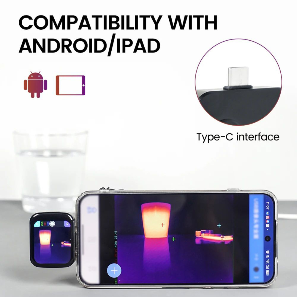 Sipeed T256s AI Thermal Camera - 256x192 IR Sensor with 640x480 AI Super-Resolution, Standalone Touchscreen Thermal Imager for Electronics Repair & Industrial Inspection