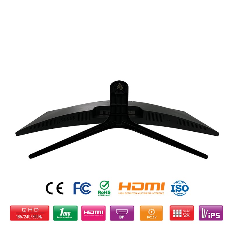 34inch Curved Monitor with Circle Lamp