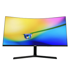 34inch Curved Monitor with Circle Lamp