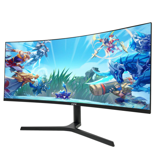 34inch Curved Monitor with Circle Lamp