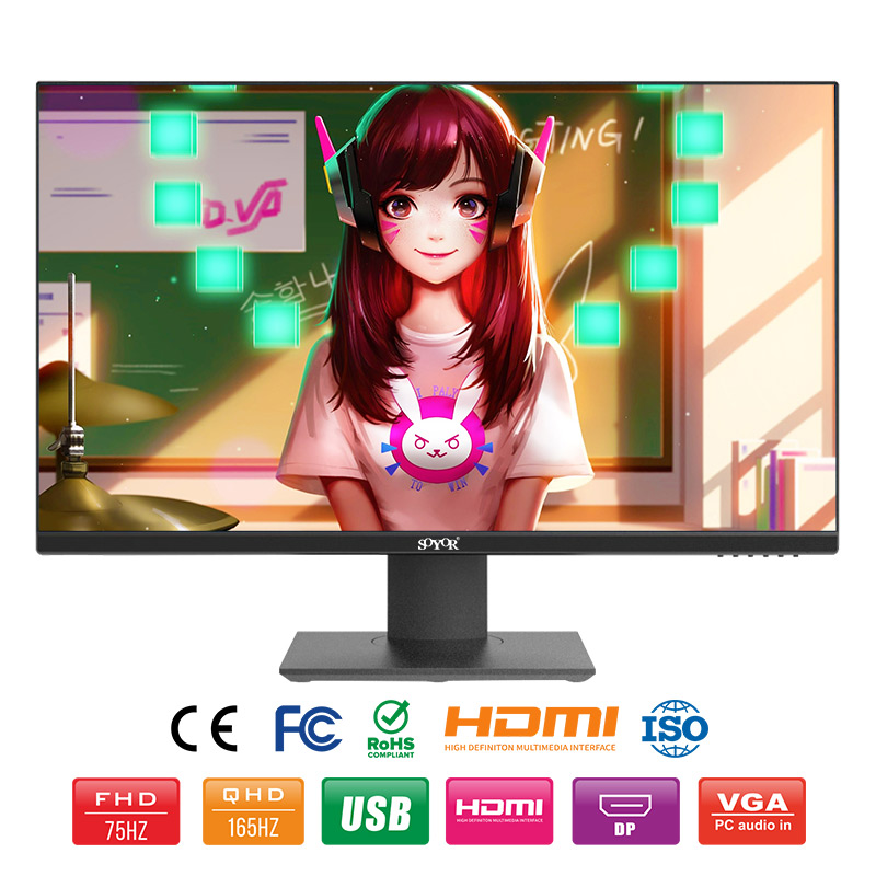 32 inch RGB Gaming Monitor Square Stand