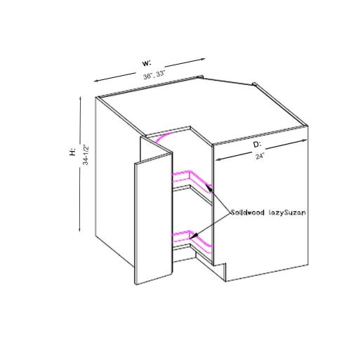 Corner Base Babinet BLS36