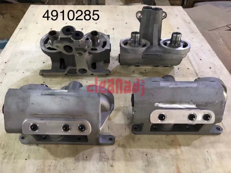 Construction machinery engine parts Oil Filter seat Assembly K19 KTA19 4910285 for Cummins generator set