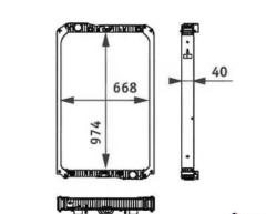 Benz truck radiator A9405000703