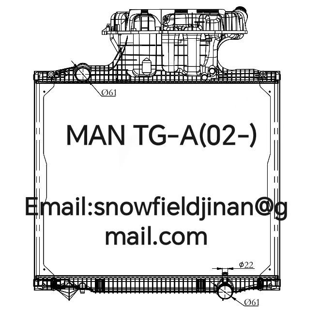 MAN TG-A radiator OEM:81061016458