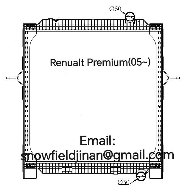 Renualt PREMIUM (05-) radiator,OEM:20810099/5001868514/85000662