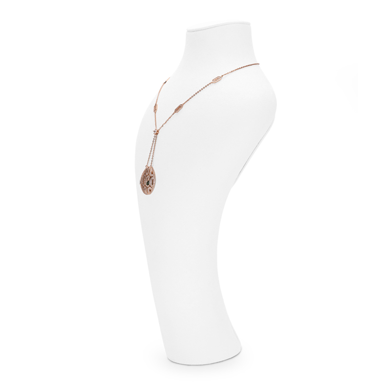 FANXI TT035 New Arrival white microfiber jewelry set for ring necklace earring jewelry display rack showcase
