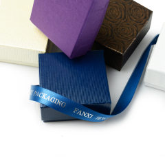 FANXI Cheap Custom Logo Size Packing Box Velvet Foam Insert Ring Necklace Pendant Jewelry Set Gift Packaging Printed Paper Box