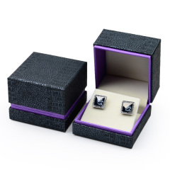FANXI H030 PU Leather Plush Crocodile Ring Earrings Pendant long chain set jewelry custom box