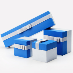 FANXI H031 Square encircled strip monofilament belt box ring jewelry box