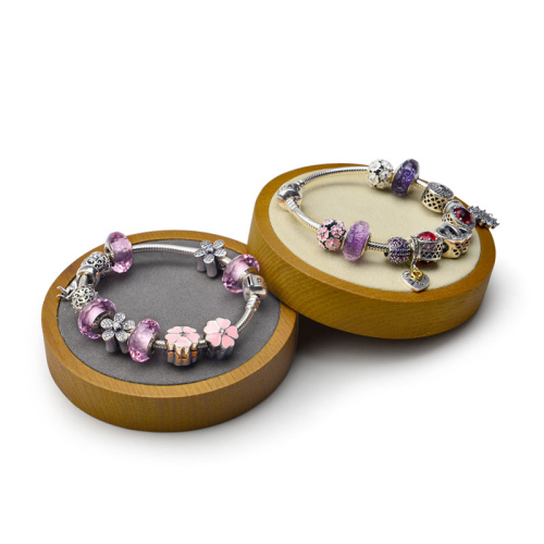 FANXI Vintage Custom Logo Soild Wood Jewelry Exhibitor Organizer For Ring Necklace Bangle Jewelry display Holder Bracelet Stand