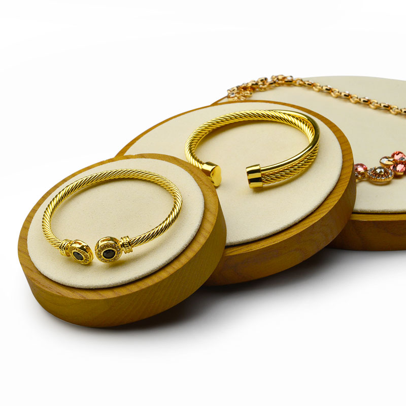 FANXI Factory Jewelry Packaging & Display Solid Wood Ring Necklace Earring Display Stand