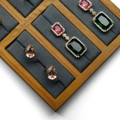 FANXI Wholesale Customized Solid Wood Jewelry Display Stand Fashion Storage Rack Hanging Ring Bangle Display Holder