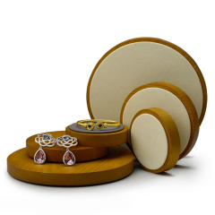 FANXI Factory Jewelry Packaging & Display Solid Wood Ring Necklace Earring Display Stand