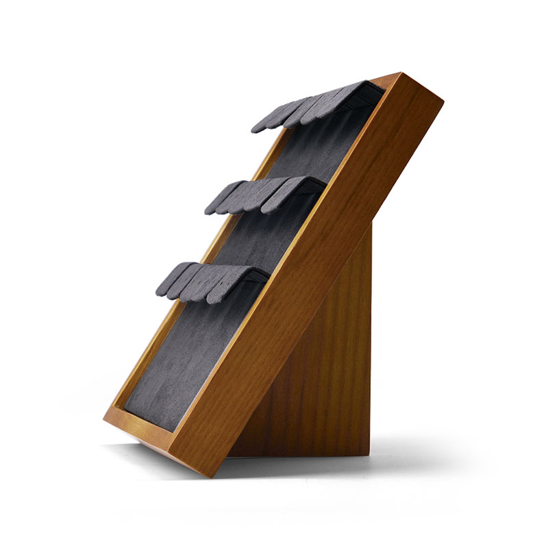 FANXI Wholesale Customized Solid Wood Jewelry Display Stand Fashion Storage Rack Hanging Earring Display Holder