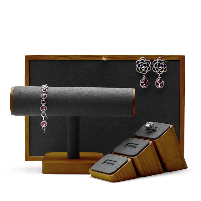FANXI New high quality solid wood bangle necklace bracelet jewelry display stand