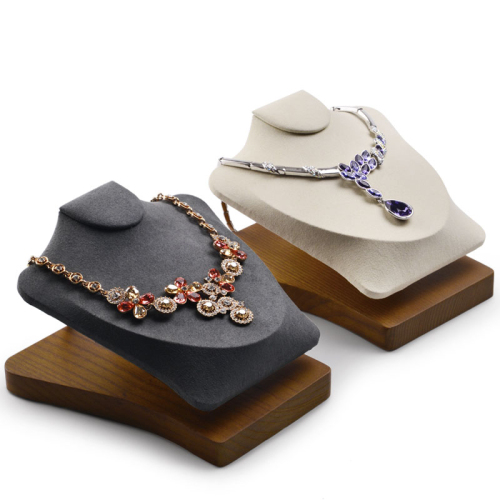 FANXI SM081 View larger image Add to Compare Share FANXI factory wholesale custom jewelry display necklace display real wood