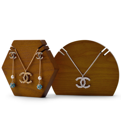 FANXI SM078 factory wholesale custom wood jewelry jewelry display for necklace pendant