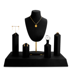 Fanxi TT068 new arrival Black Mirco fiber Display Set for Cabinet Showcase