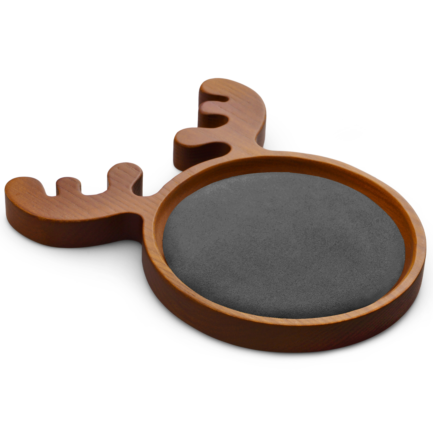 FANXI SM126 High quality wood microfiber deer shape ring bangle earring necklace display stand