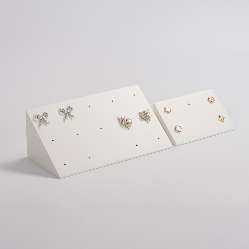 FANXI SMD21121600301 solid wood with white paint earring jewelry display stand