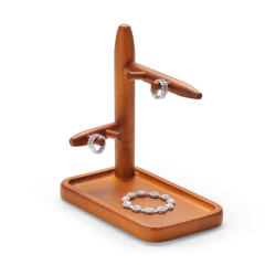 FANXI SM198 New Custom Solid Wood Jewelry Display Bangle Bracelet Ring Erring Jewelry Display Trays
