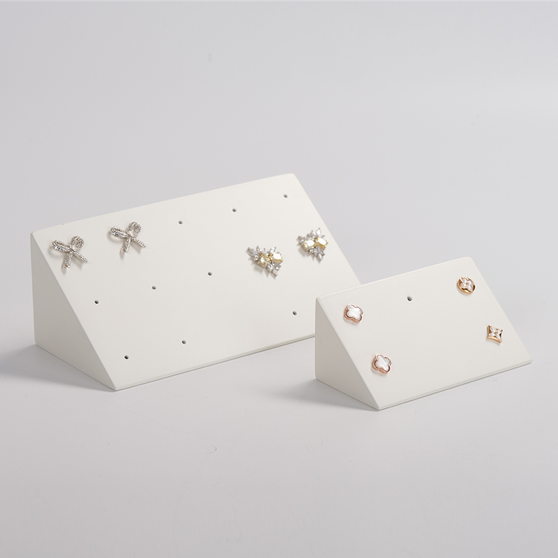 FANXI SMD21121600301 solid wood with white paint earring jewelry display stand