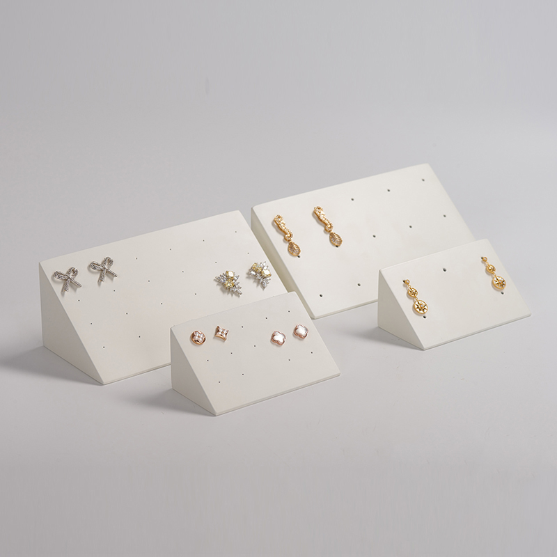 FANXI SMD21121600301 solid wood with white paint earring jewelry display stand