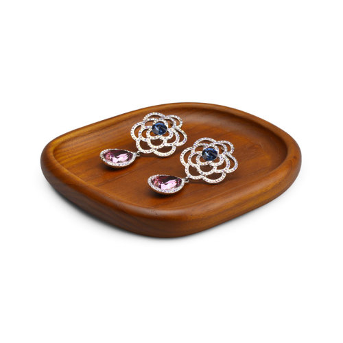 FANXI SM145 new solid wood serving trays ring bangle pearl rosary jewelry display trays natural style trays