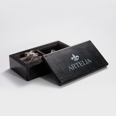 FANXI SM1630221123100801 Wholesale Custom Solid Wooden Jewelry Box with Transparent Glass Lid Jewelry organizer Jewellery Case