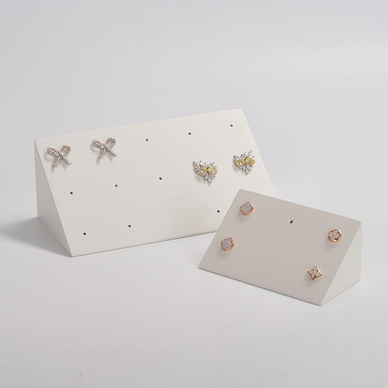 FANXI SMD21121600301 solid wood with white paint earring jewelry display stand
