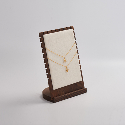 FANXI SM03021112500303 Wholesale Solid Wood Pendant Stylish Jewelry Stand Rack Shelf Hanging Necklace Display Holder