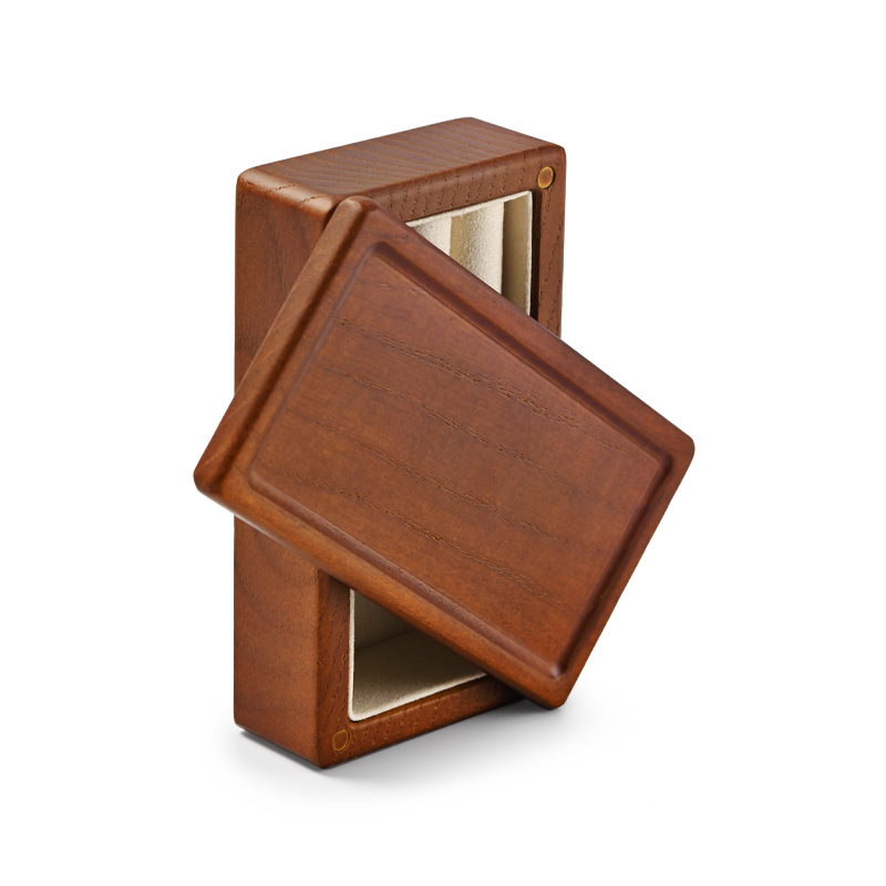 FANXI SM163 Wholesale Custom Solid Wooden Jewelry Box with Transparent Glass Lid Jewelry organizer Jewellery Case
