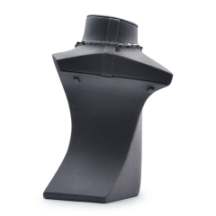 FANXI RX047 Factory Custom Necklace Stand Bust Unique Design Upmar Jewelry Display Necklace Holder PU Leather Mannequin