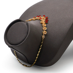 FANXI RX050 Factory Custom Jewelry Necklace Bust Resin Black PU Leather Jewelry Display Stand Necklace Pendant Holder