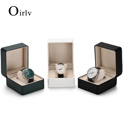 FANXI H128 China new arrivals white and black pu leather microfiber luxury watch boxes storage watch box with custom logo