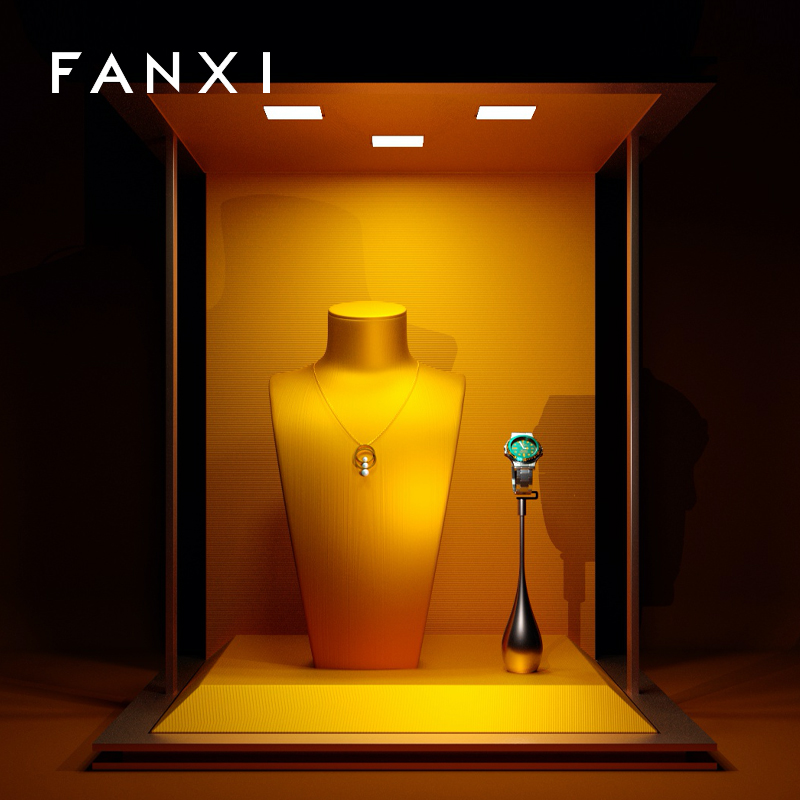 FANXI RX062 Custom colorful jewelry necklace bust for necklace bracelet jewelry shope display