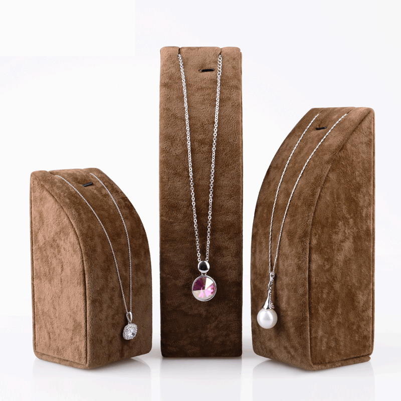 FANXI RB014 Custom Jewelry Display Stand Velvet Materials Pedant Stand and Necklace Display