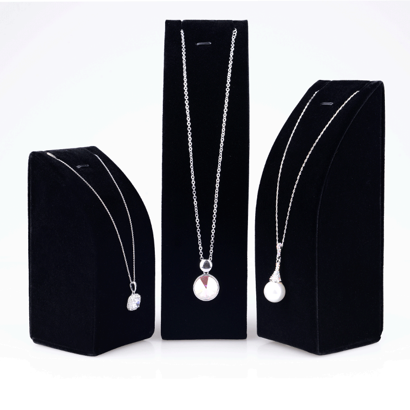 FANXI RB014 Custom Jewelry Display Stand Velvet Materials Pedant Stand and Necklace Display