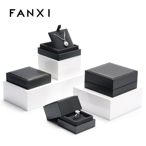 FANXI H133 Customized new arrival Jewelry Packaging Box For Ring Diamond Earring Pendant Necklace Package Jewelry Box