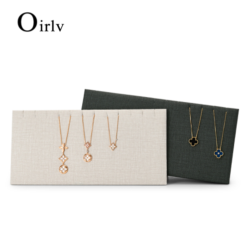 FANXI PU082 Custom New Fashion Black PU leather jewelry display ring earring bangle necklace plate tray jewelry showcase display trays
